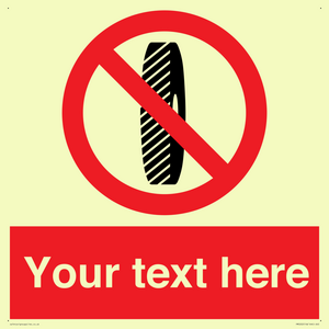 Custom Do Not Change Grinding Wheel Sign